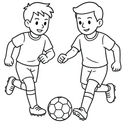 desenho de Jogadores de Futebol