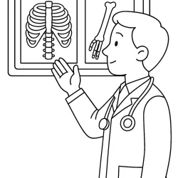 Médico para imprimir e colorir