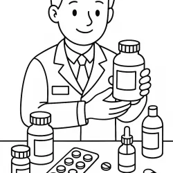Médico para imprimir e colorir
