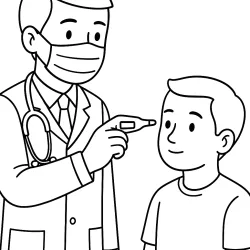 Médico para imprimir e colorir