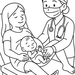 Médico para imprimir e colorir