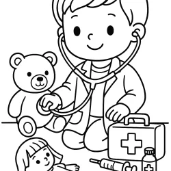desenho de Médico