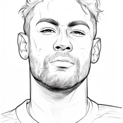 desenho de Neymar