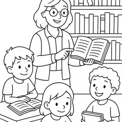 Professor para imprimir e colorir