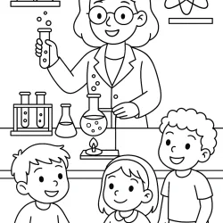 Professor para imprimir e colorir
