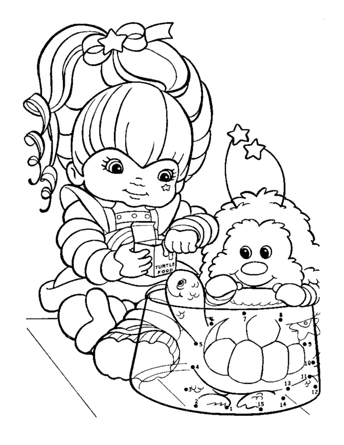 Rainbow Brite para imprimir e colorir