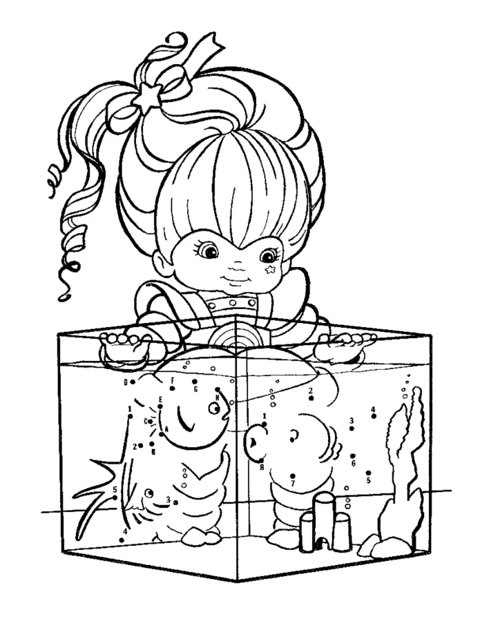 Rainbow Brite para imprimir e colorir