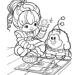 Rainbow Brite para imprimir e colorir