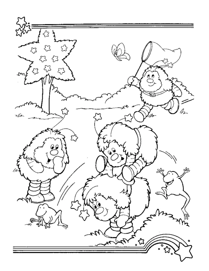 Rainbow Brite para imprimir e colorir