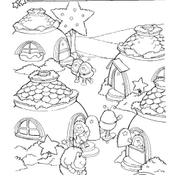 Rainbow Brite para imprimir e colorir
