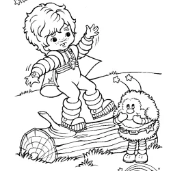 Rainbow Brite para imprimir e colorir