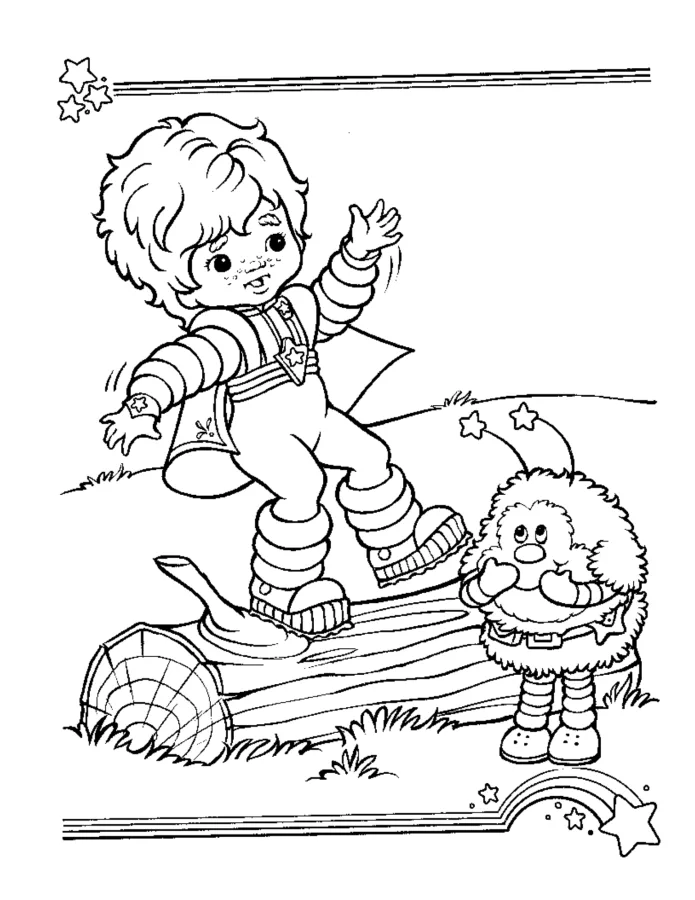 Rainbow Brite para imprimir e colorir
