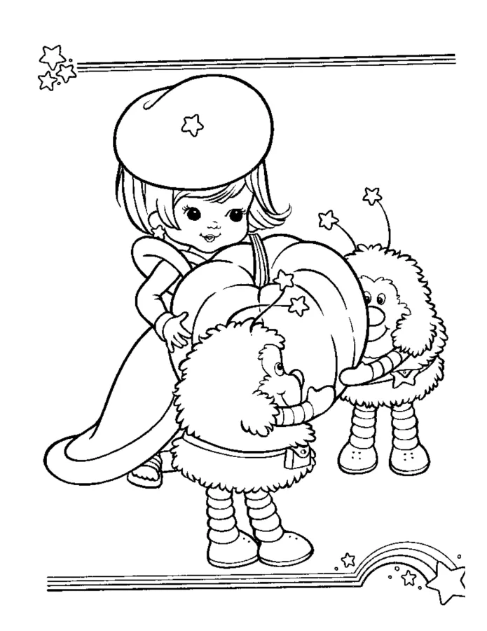 Rainbow Brite para imprimir e colorir