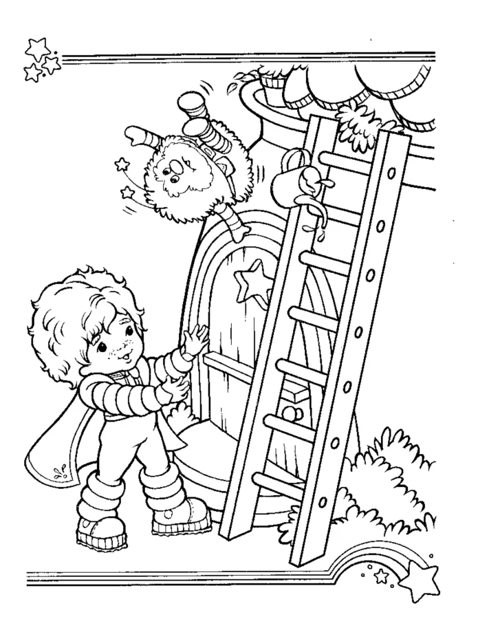 Rainbow Brite para imprimir e colorir