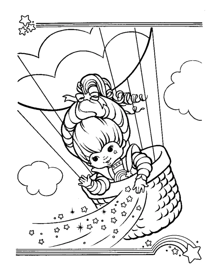 Rainbow Brite para imprimir e colorir