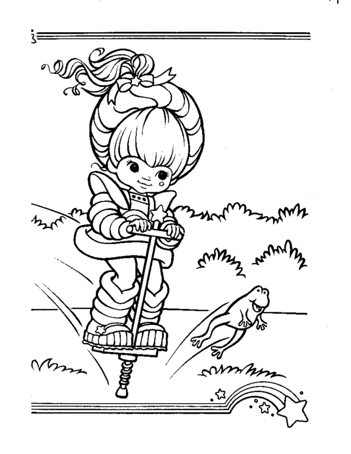 Rainbow Brite para imprimir e colorir