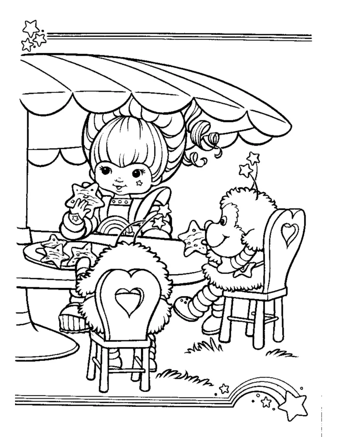 Rainbow Brite para imprimir e colorir