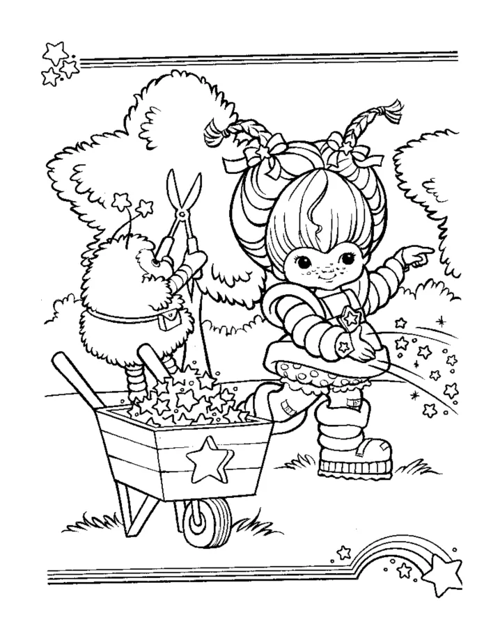 Rainbow Brite para imprimir e colorir