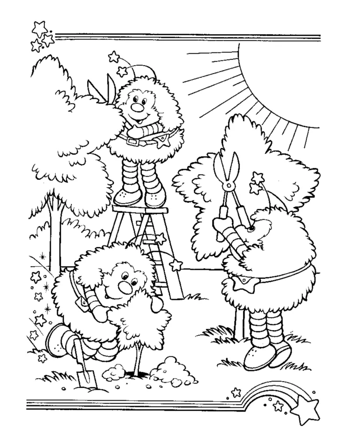 Rainbow Brite para imprimir e colorir