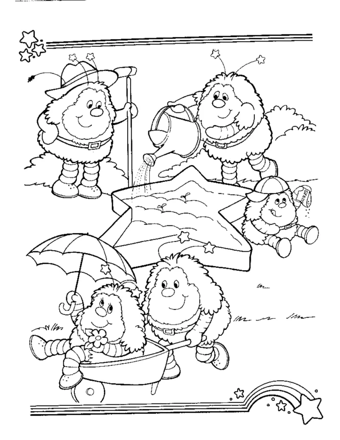 Rainbow Brite para imprimir e colorir