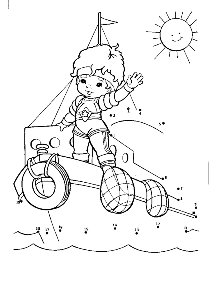 Rainbow Brite para imprimir e colorir