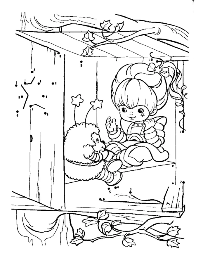 Rainbow Brite para imprimir e colorir