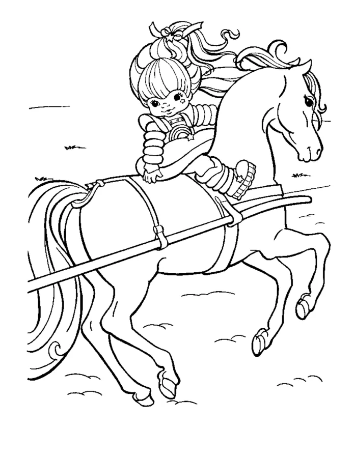 Rainbow Brite para imprimir e colorir
