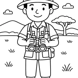 Safari para imprimir e colorir