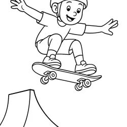 Skate para imprimir e colorir