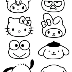 Hello Kitty para imprimir e colorir