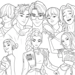 desenho de Saja Boys