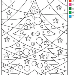 Árvore de Natal para imprimir e colorir