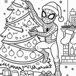 Árvore de Natal para imprimir e colorir