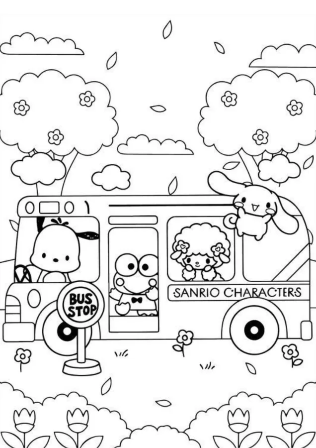 Keroppi para imprimir e colorir