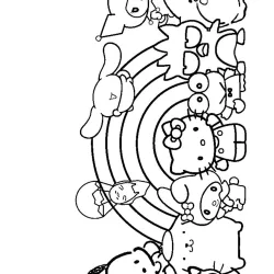 Keroppi para imprimir e colorir