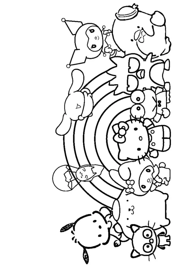 Keroppi para imprimir e colorir