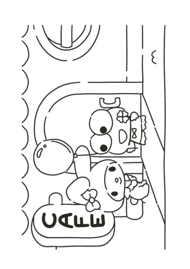 Keroppi para imprimir e colorir
