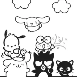 Keroppi para imprimir e colorir