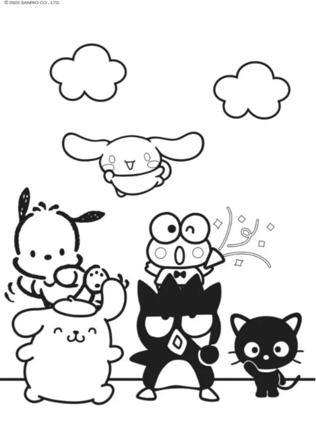 Keroppi para imprimir e colorir