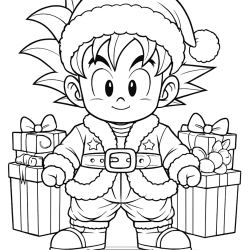 Papai Noel para imprimir e colorir