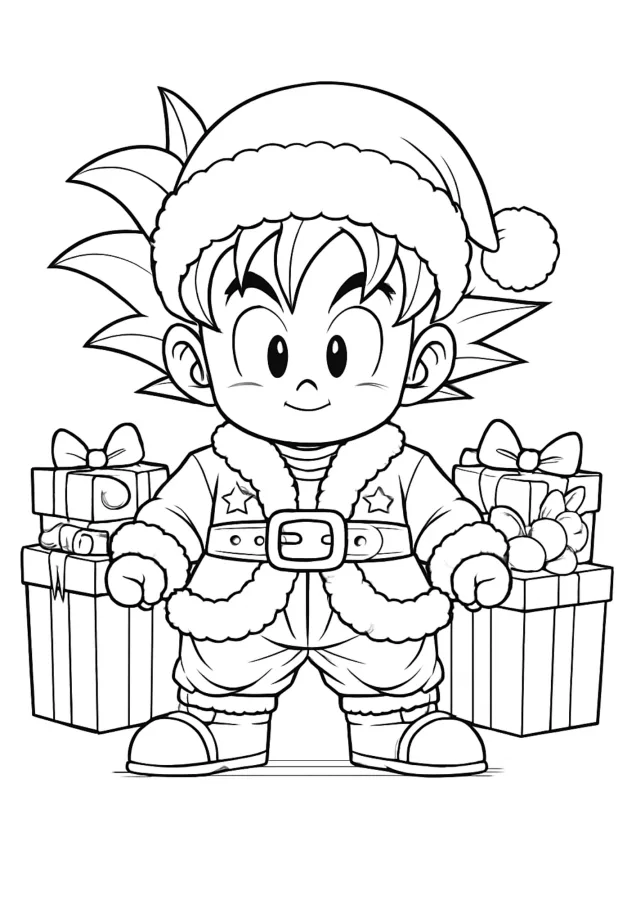 Papai Noel para imprimir e colorir