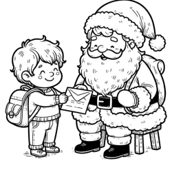 Papai Noel para imprimir e colorir