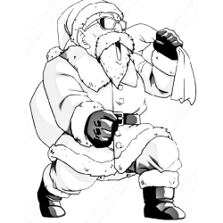 Papai Noel para imprimir e colorir