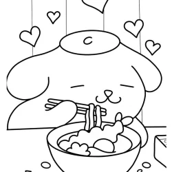 Pompompurin para imprimir e colorir