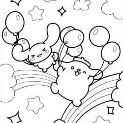 Pompompurin para imprimir e colorir