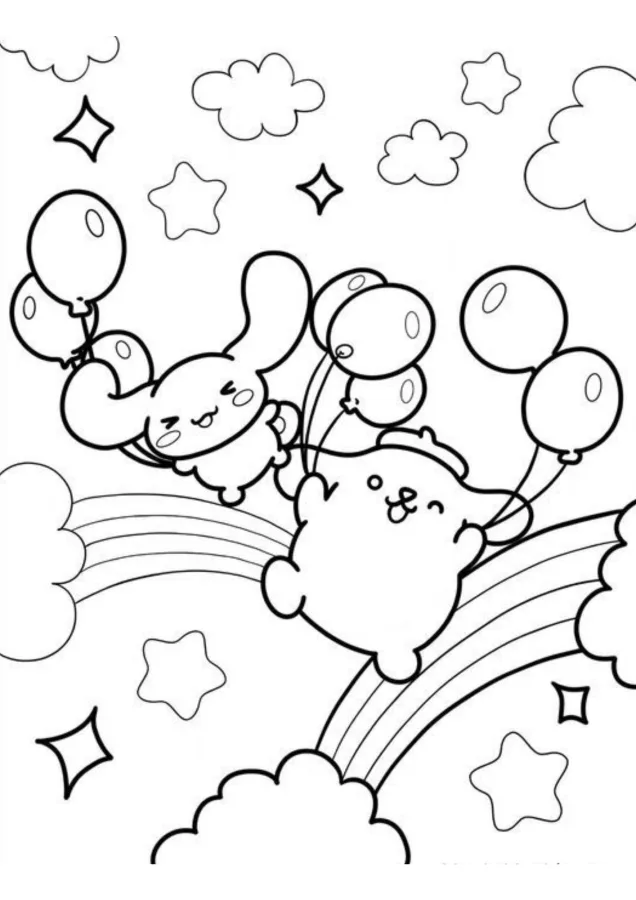 Pompompurin para imprimir e colorir