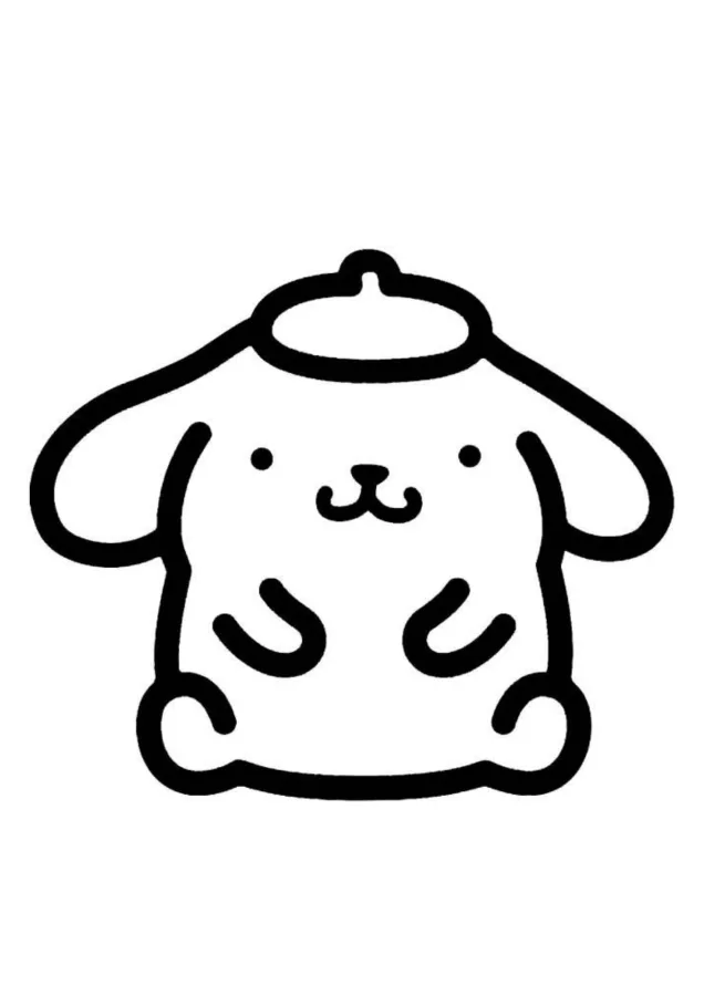Pompompurin para imprimir e colorir