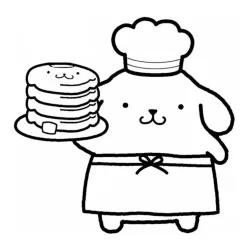Pompompurin para imprimir e colorir