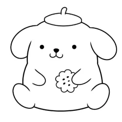 Pompompurin para imprimir e colorir
