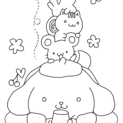Pompompurin para imprimir e colorir